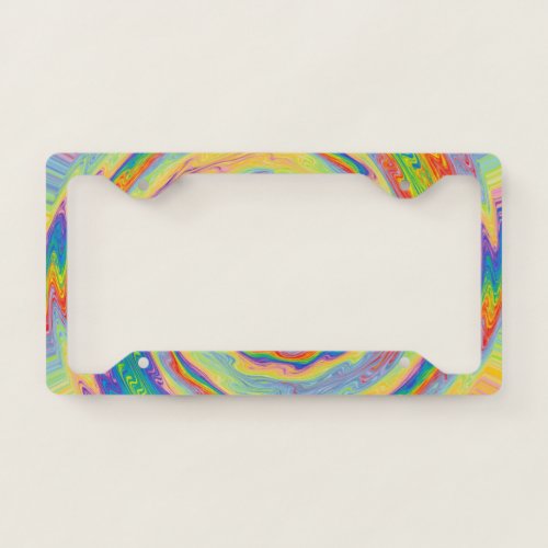 A Burst of Colors License Plate Frame