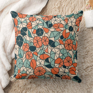 A Burst of Geometric Joy Throw Pillow
