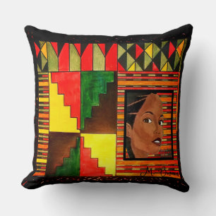 A Burst of Kwanzaa Throw Throw Pillow