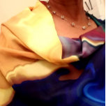 A Burst Of Yellow Happiness Graphic Scarf<br><div class="desc">This lovely chiffon scarf has a printed image of a graphic design yellow rose with swirls of colors. You can costumize this chiffon scarf to add your name or just have the design only.</div>