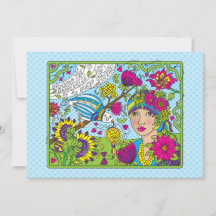 A Busy Life_Flat Card 7"x5"