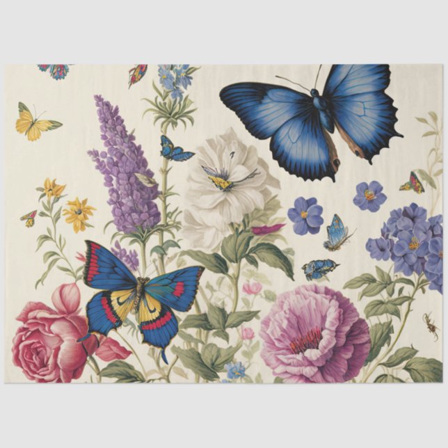A Butterfly Garden Series Design 3 Tissue Paper (Front)