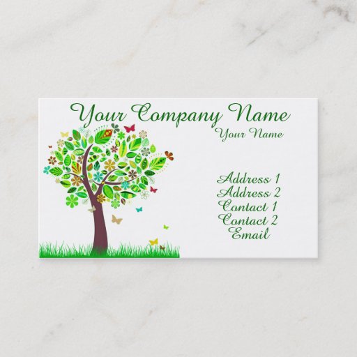 Customizable A Butterfly Tree Business Cards