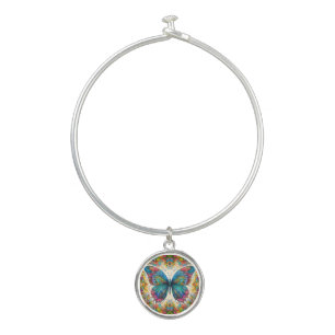 A Butterfly's Rainbow Ballet Bangle Bracelet
