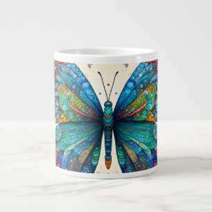 A Butterfly's Rainbow Ballet Giant Coffee Mug
