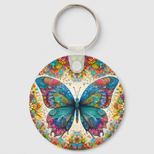 A Butterfly's Rainbow Ballet Keychain
