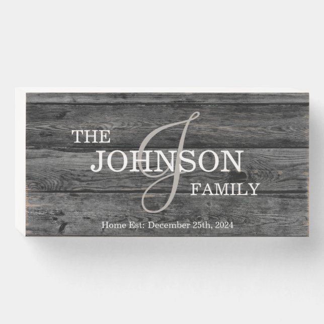 A Buyer Closing Gift - Woodbox Wooden Box Sign (Front Horizontal)