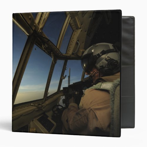 A C_130 Hercules pilot scans the horizon 3 Ring Binder