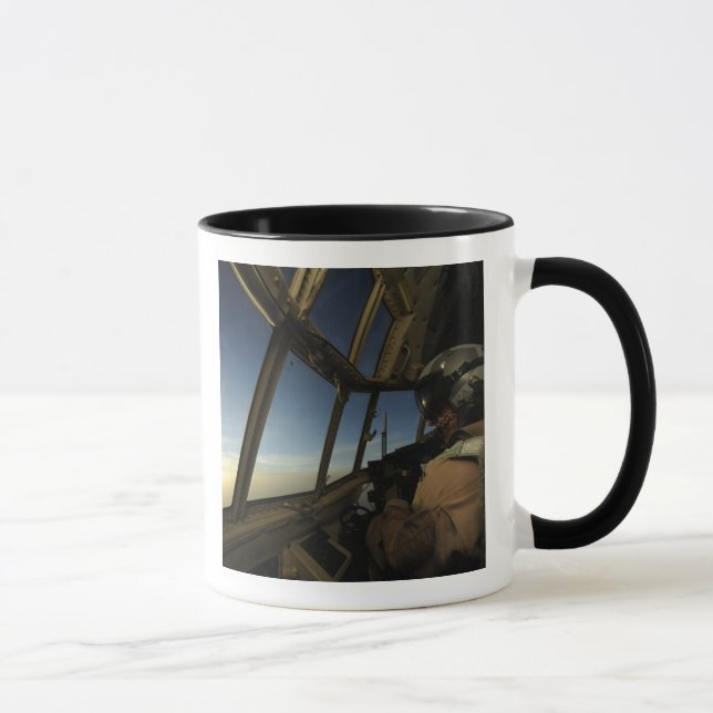 A C-130 Hercules pilot scans the horizon Mug (Right)