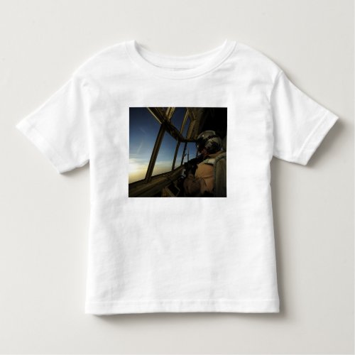 A C_130 Hercules pilot scans the horizon Toddler T_shirt