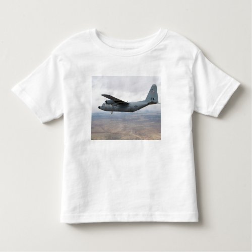 A C_130 Hercules soars through the sky Toddler T_shirt