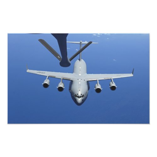 A C_17 Globemaster III approaches the boom Photo Print