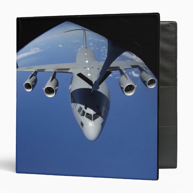 A C-17 Globemaster III receives fuel 2 3 Ring Binder (Front/Inside)