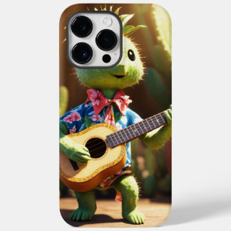 A cactus wearing ahawaiian shirt and plying akulel Case-Mate iPhone 14 pro max case