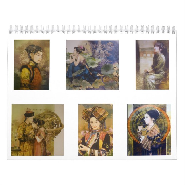 A calendar of traditional Chinese courtesans (Cover)