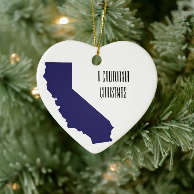 A California Christmas Personalized ornament (Tree)