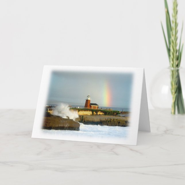 "A Calm Between Storms" Blank Greeting Card (Front)