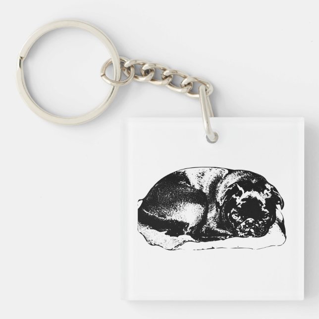 A Calm Companion Close Keychain (Front)