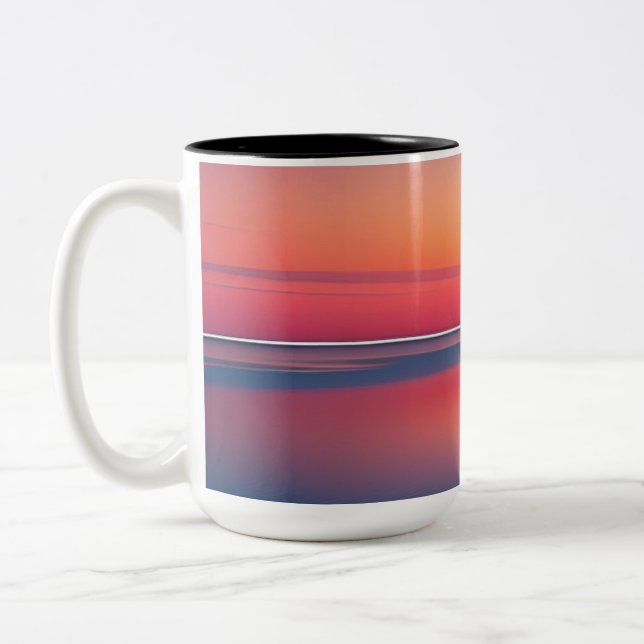 A Calm Scene Two-Tone Coffee Mug (Left)