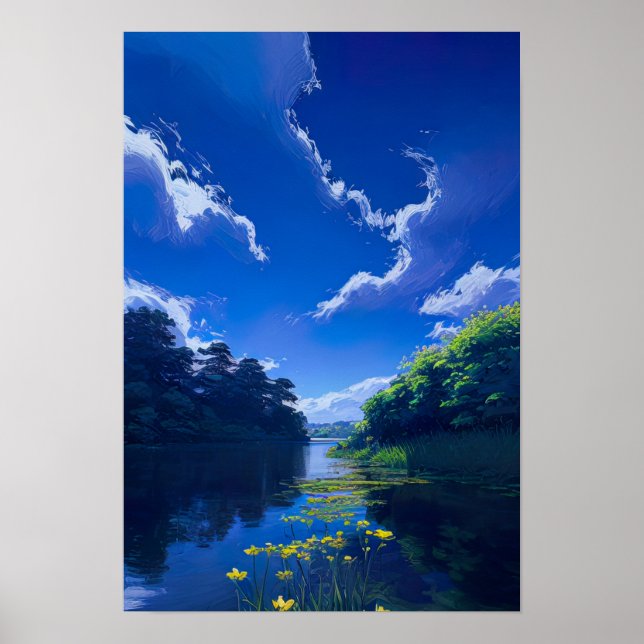 A Calming View of Nature Poster (Front)