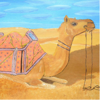 A camel cutout