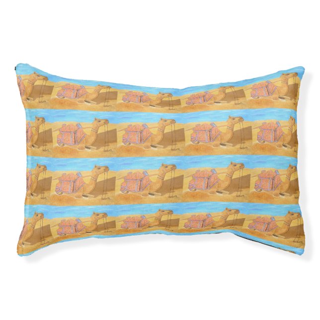A camel pet bed  (Front)