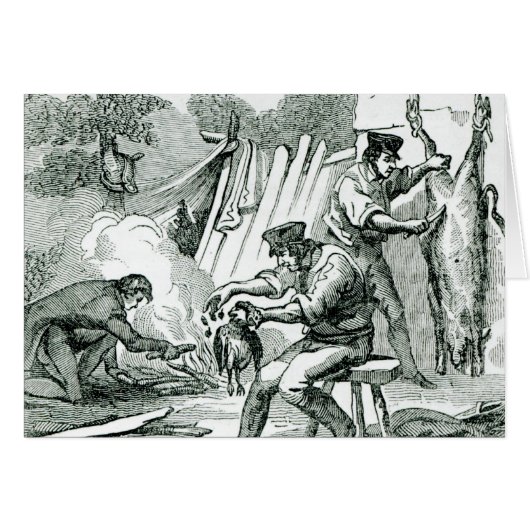 A camp Kitchen, 1856 Cards (Front Horizontal)