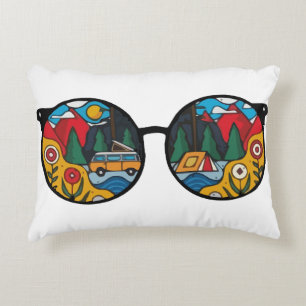 A Camping Adventure Accent Pillow