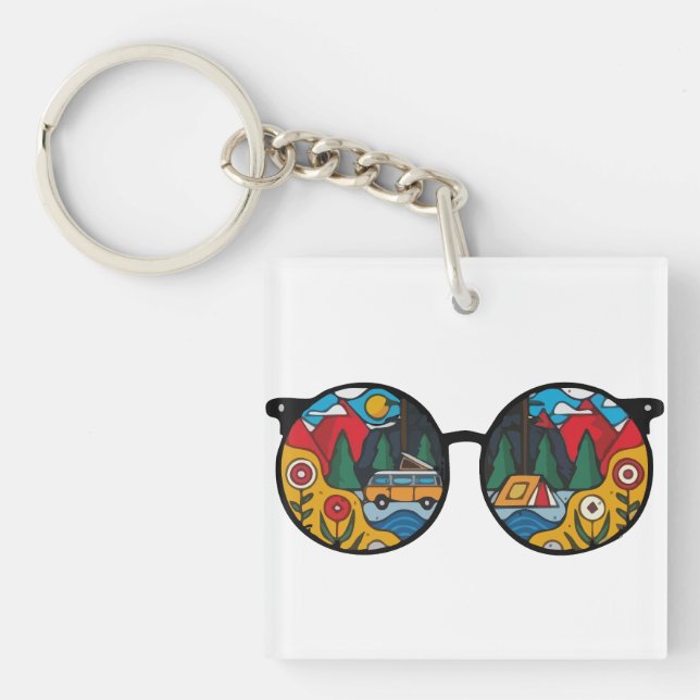 A Camping Adventure Keychain (Front)