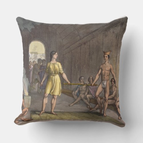 A Canadian Indian marriage ceremony from Le Cost Throw Pillow