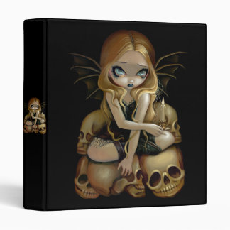 A Candle in the Dark gothic fairy skull Binder
