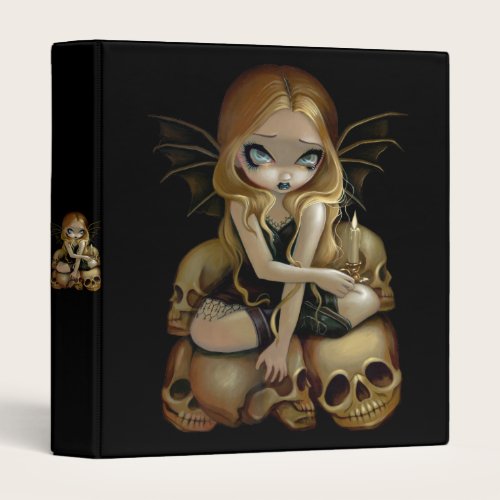 A Candle in the Dark gothic fairy skull Binder