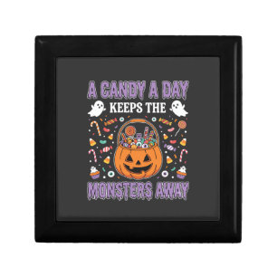 A Candy A Day Halloween T Shirt Design Gift Box