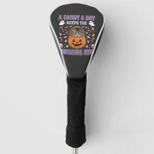 A Candy A Day Halloween T Shirt Design Golf Head Cover