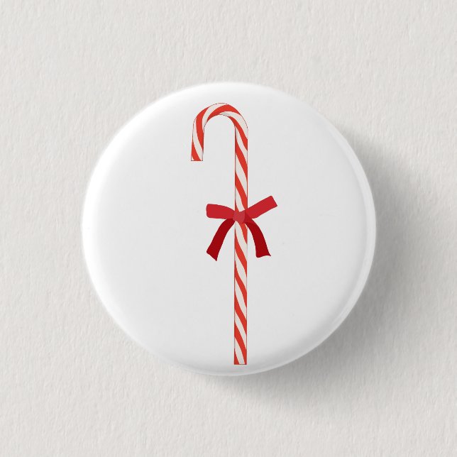 A Candy Cane Button (Front)