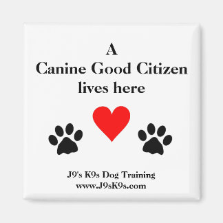 A Canine Good Citizen lives here Magnet