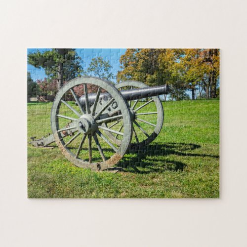 A cannon on the Fredericksburg Battlefield Jigsaw Puzzle
