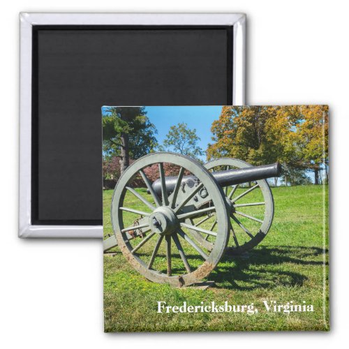 A cannon on the Fredericksburg Battlefield Magnet