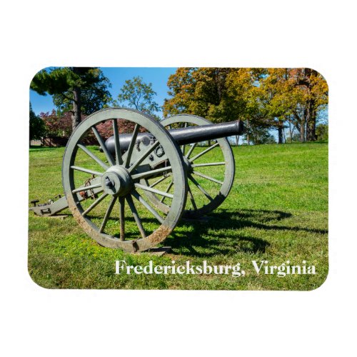 A cannon on the Fredericksburg Battlefield Magnet