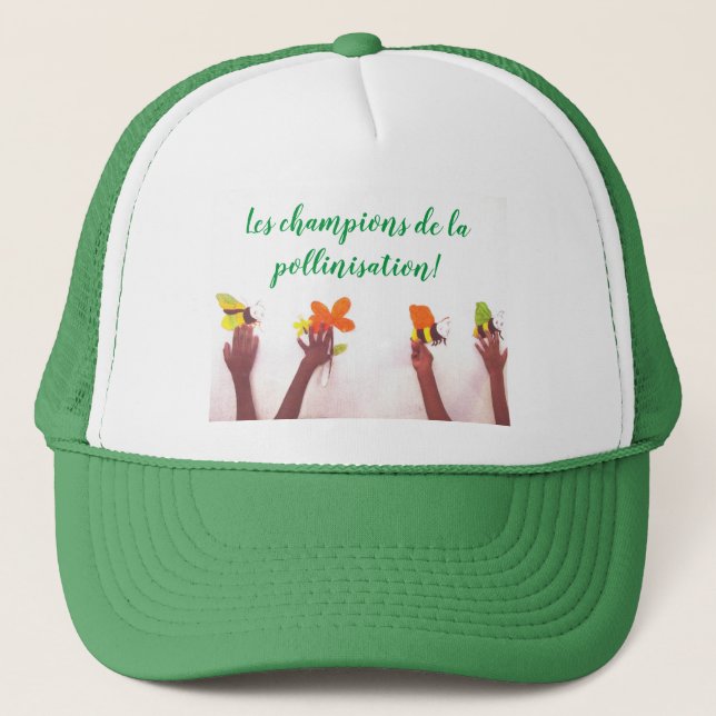 A cap The pollination champions (Front)