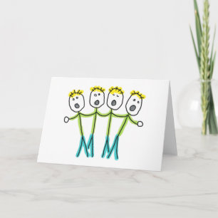 A Cappella Stickmen Card