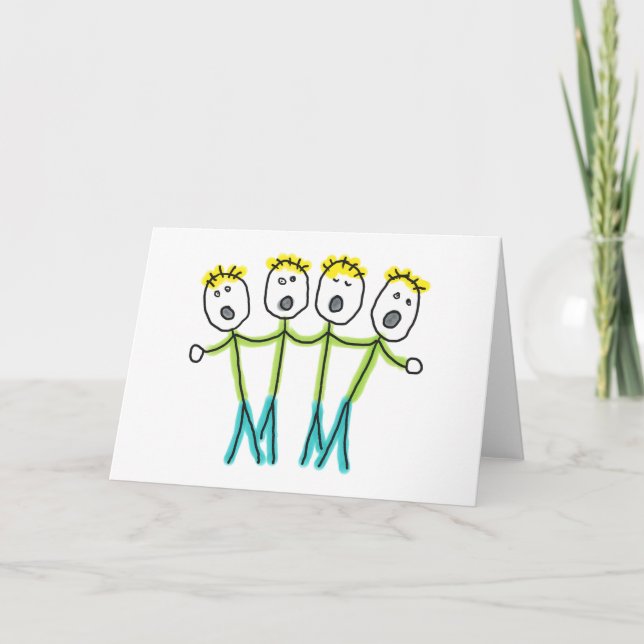 A Cappella Stickmen Card (Front)