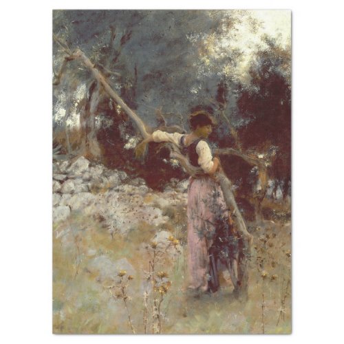 A CAPRI GIRL BY JOHN SINGER SARGENT TISSUE PAPER