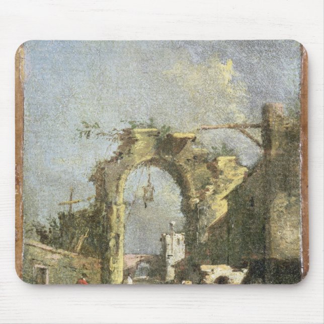 A Capriccio - Ruins, 18th century Mouse Pad (Front)