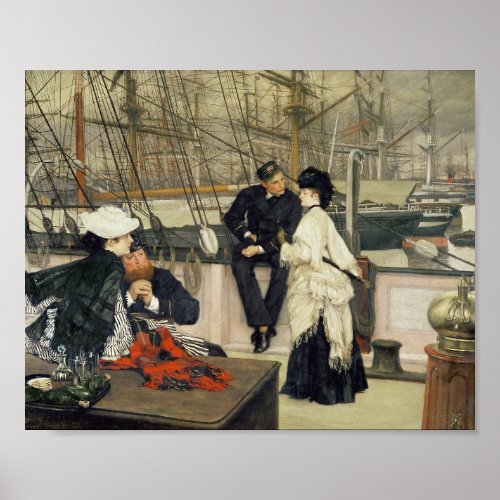 A Captain and First Mate Entertaining the Ladies Poster
