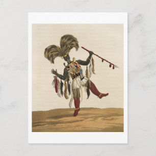 A Captain in his War Dress, from 'Mission from Cap Postcard