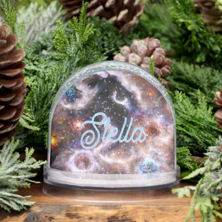 A Captivating Abstract Galactic Nebula Name Snow Globe