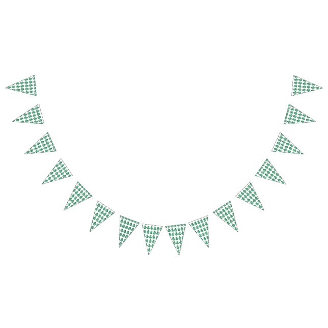 A captivating green and black design with a bold g bunting flags (All)