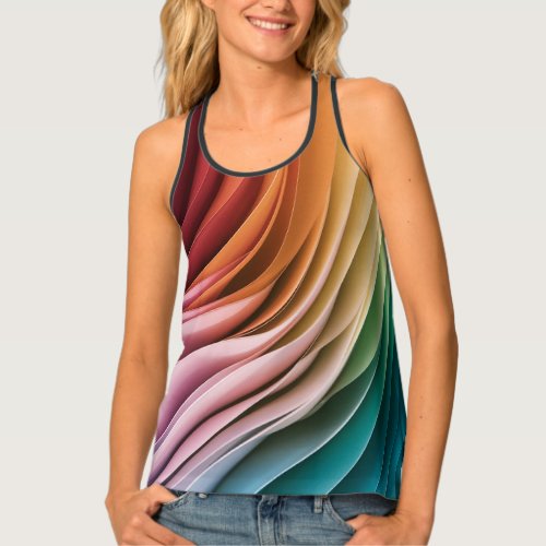 A CAPTIVATING OMBRE COMPOSITION TANK TOP