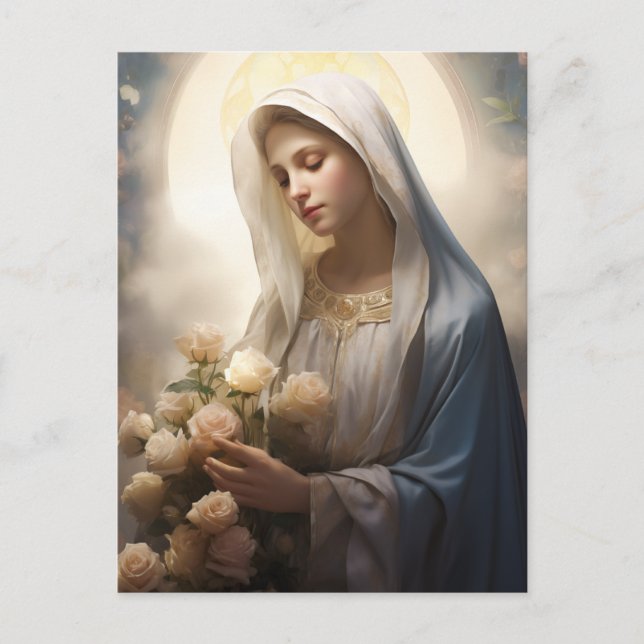 A Captivating Vision of the Holy Mary Postcard (Front)